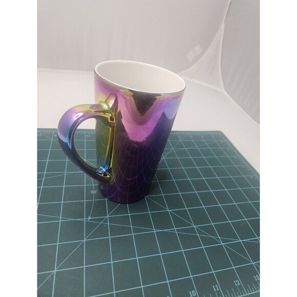 Starbucks 2022 Iridescent Rainbow Oil Slick 16oz Tall Ceramic Coffee Mug - Picture 3 of 6